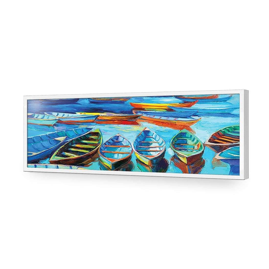 Stranded Row Boats (long) - wallart-australia - Acrylic Glass No Border