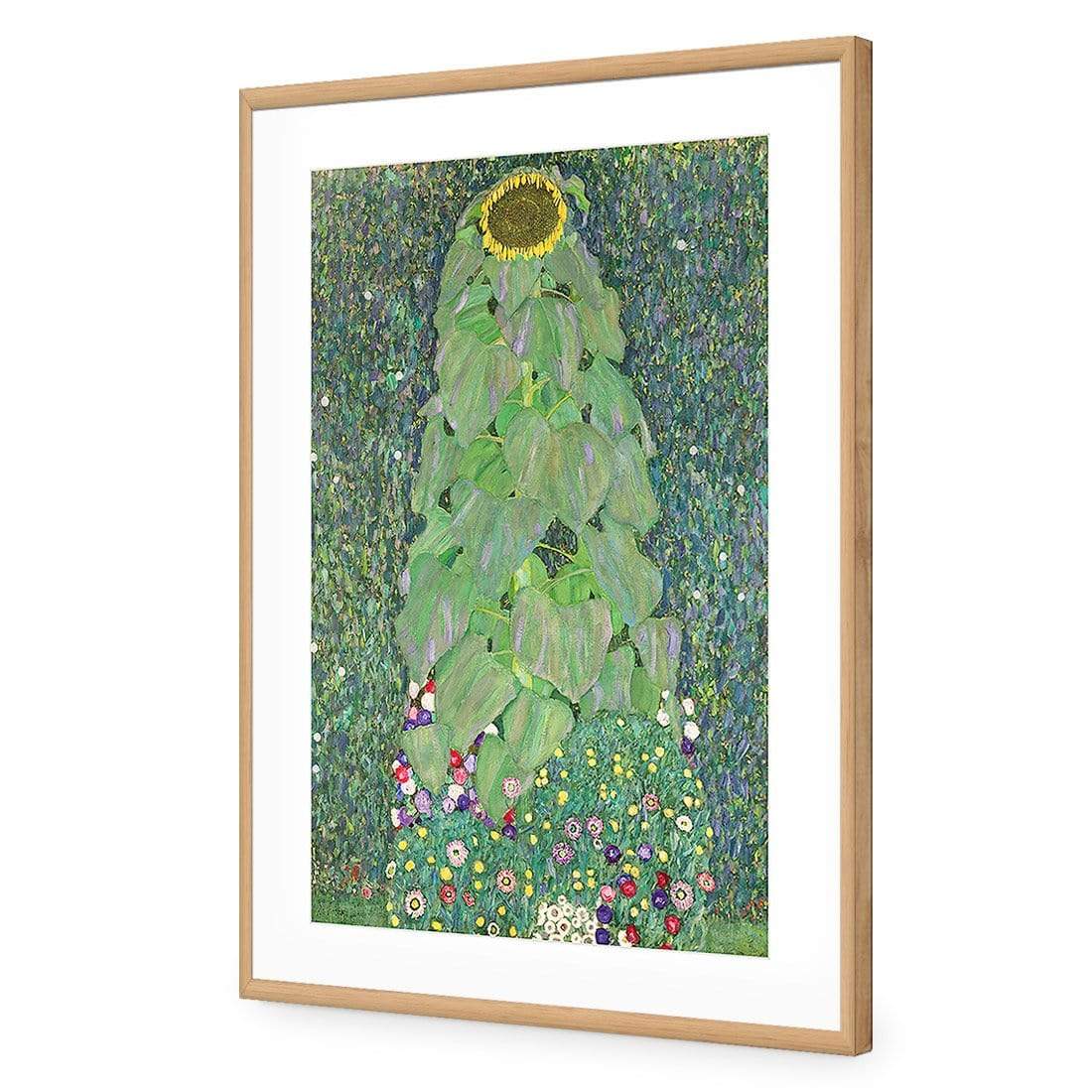 Sunflower By Gustav Klimt - wallart-australia - Acrylic Glass With Border