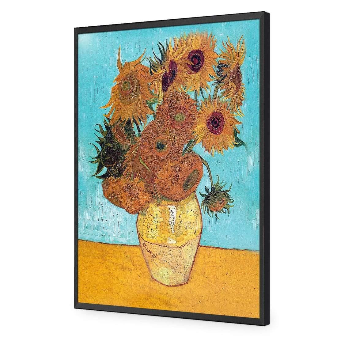 Sunflowers on Blue By Van Gogh - wallart-australia - Acrylic Glass No Border