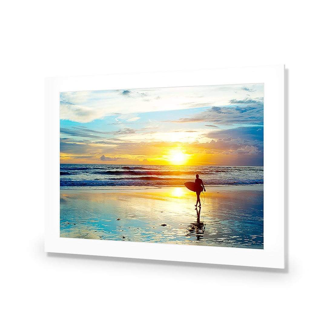 Sunset Surf - wallart-australia - Acrylic Glass With Border