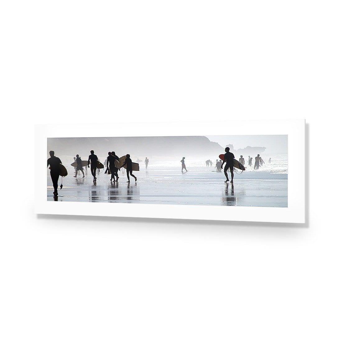 Surfers in the Mist, Original (long) - wallart-australia - Acrylic Glass With Border