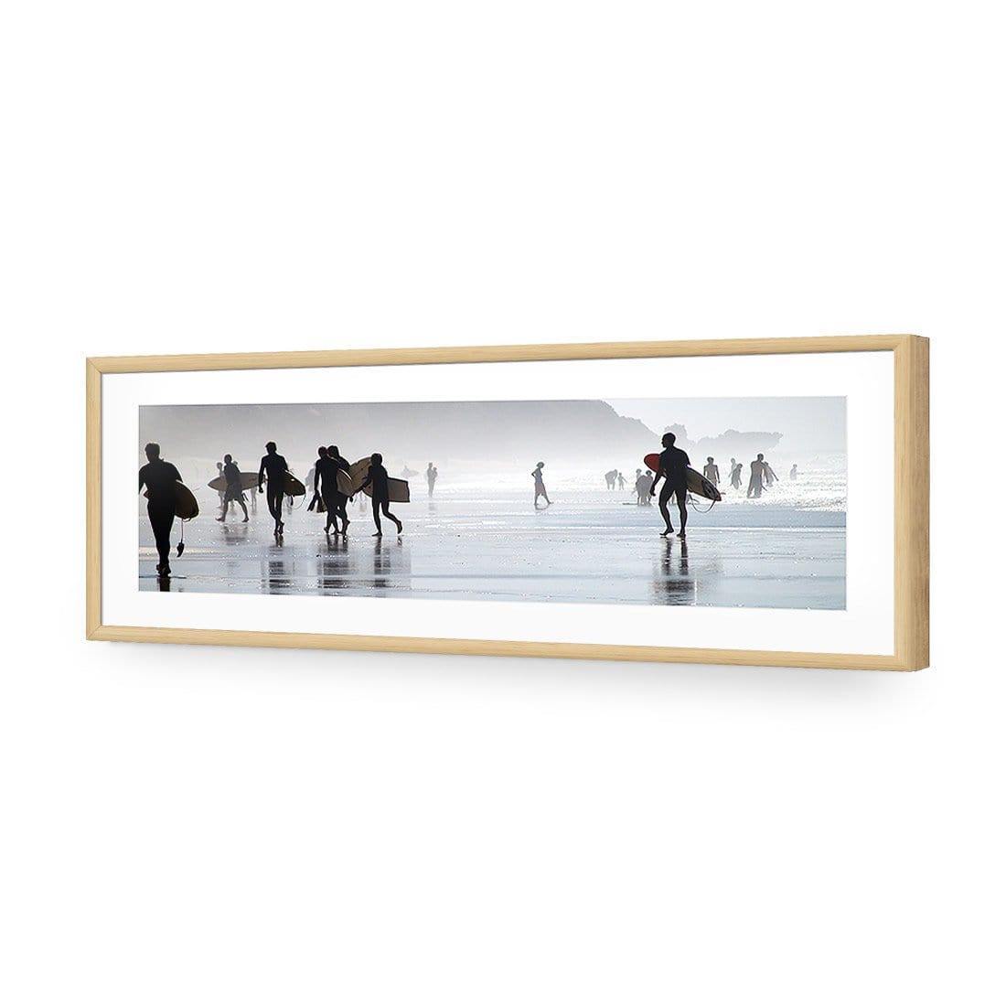 Surfers in the Mist, Original (long) - wallart-australia - Acrylic Glass With Border