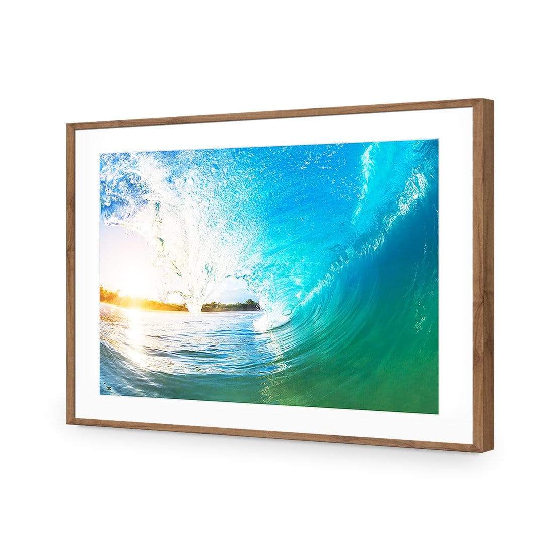 Surfing Dream Sunset - wallart-australia - Acrylic Glass With Border