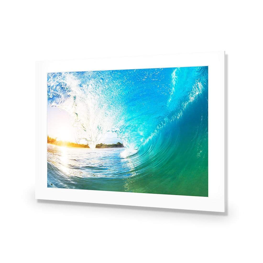 Surfing Dream Sunset - wallart-australia - Acrylic Glass With Border