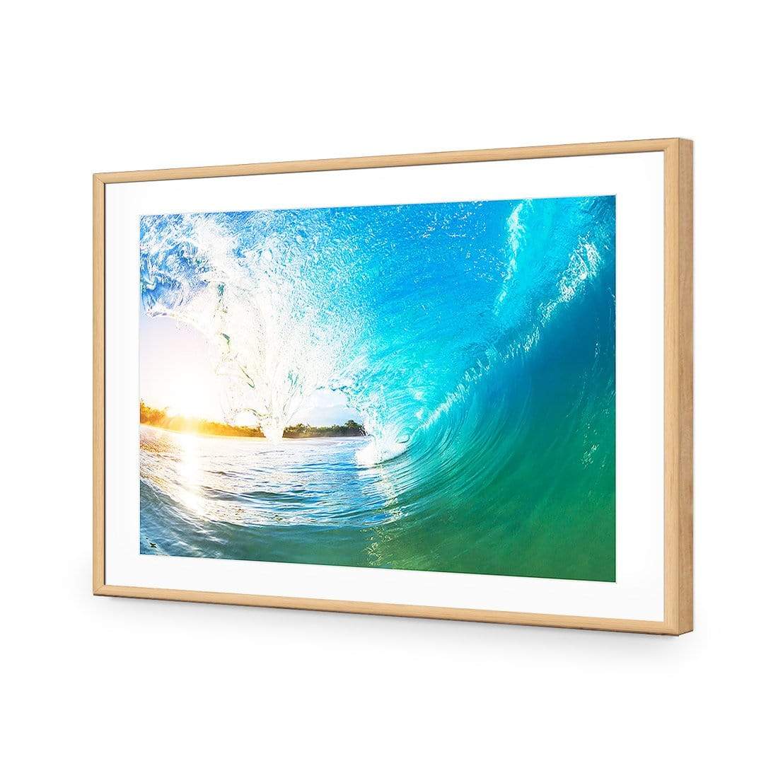 Surfing Dream Sunset - wallart-australia - Acrylic Glass With Border