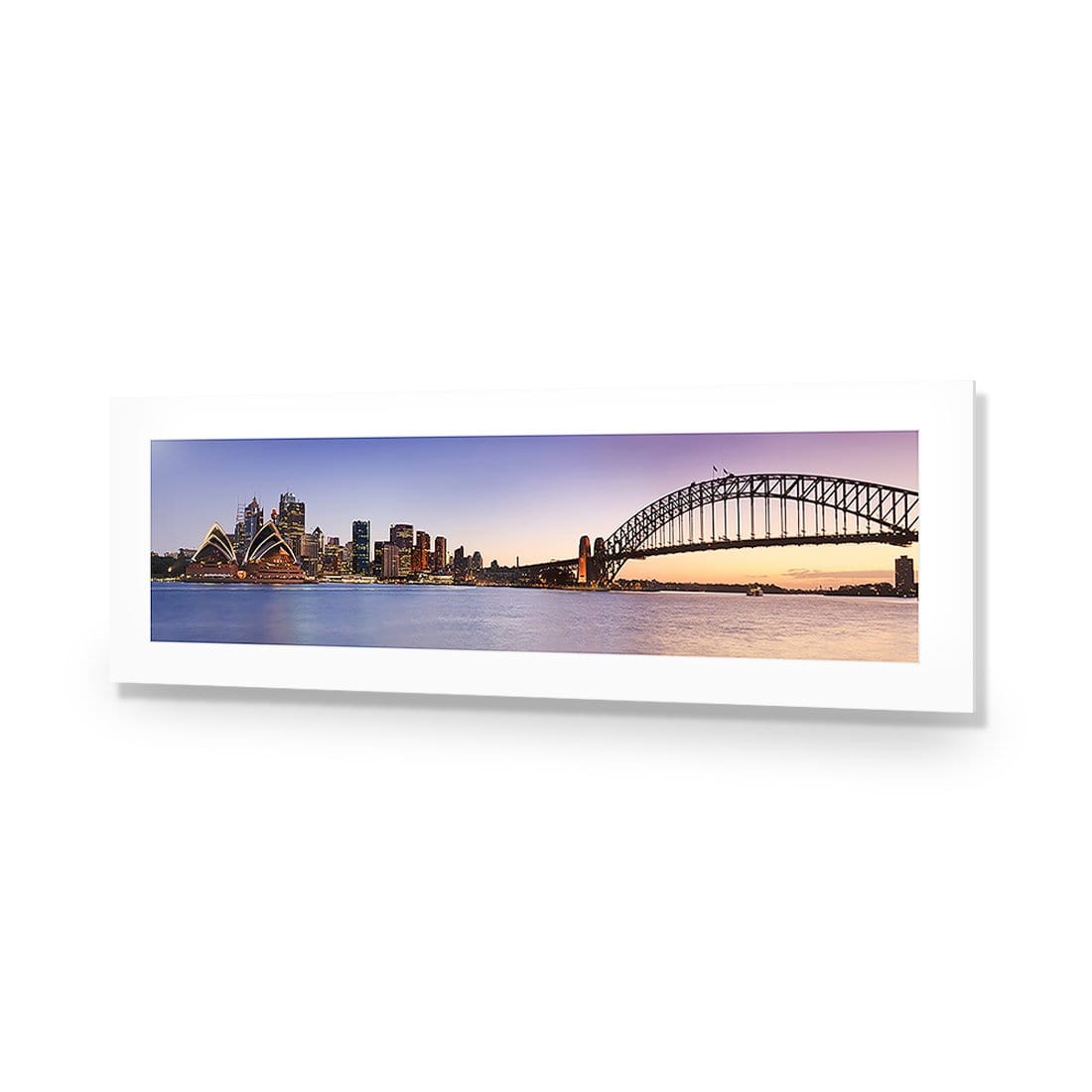 Sydney from Kirribilli (long) - wallart-australia - Acrylic Glass With Border