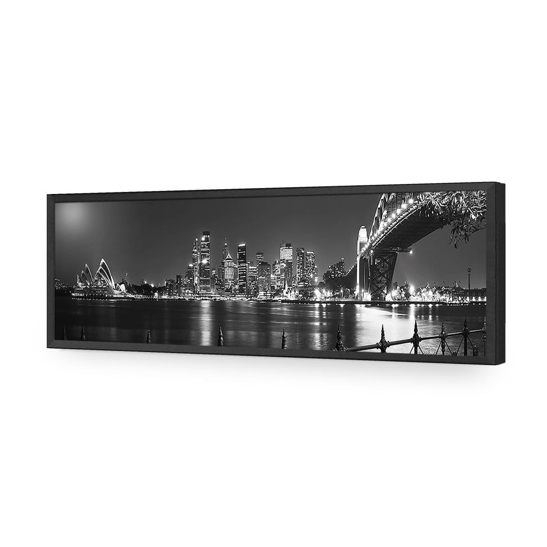 Sydney Harbour, Black and White - Bridge on Right - wallart-australia - Acrylic Glass No Border