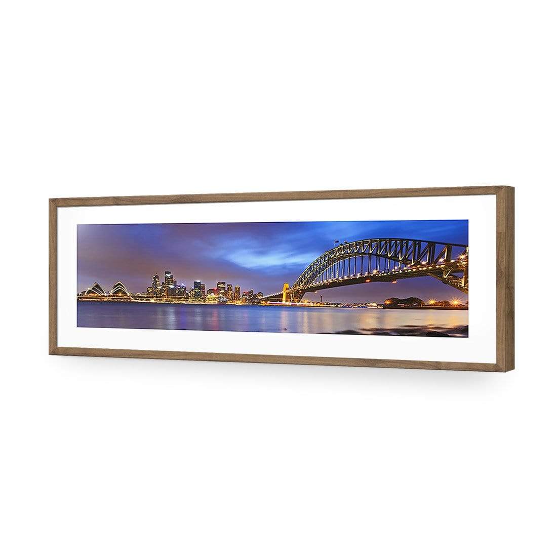 Sydney North Shore (long) - wallart-australia - Acrylic Glass With Border