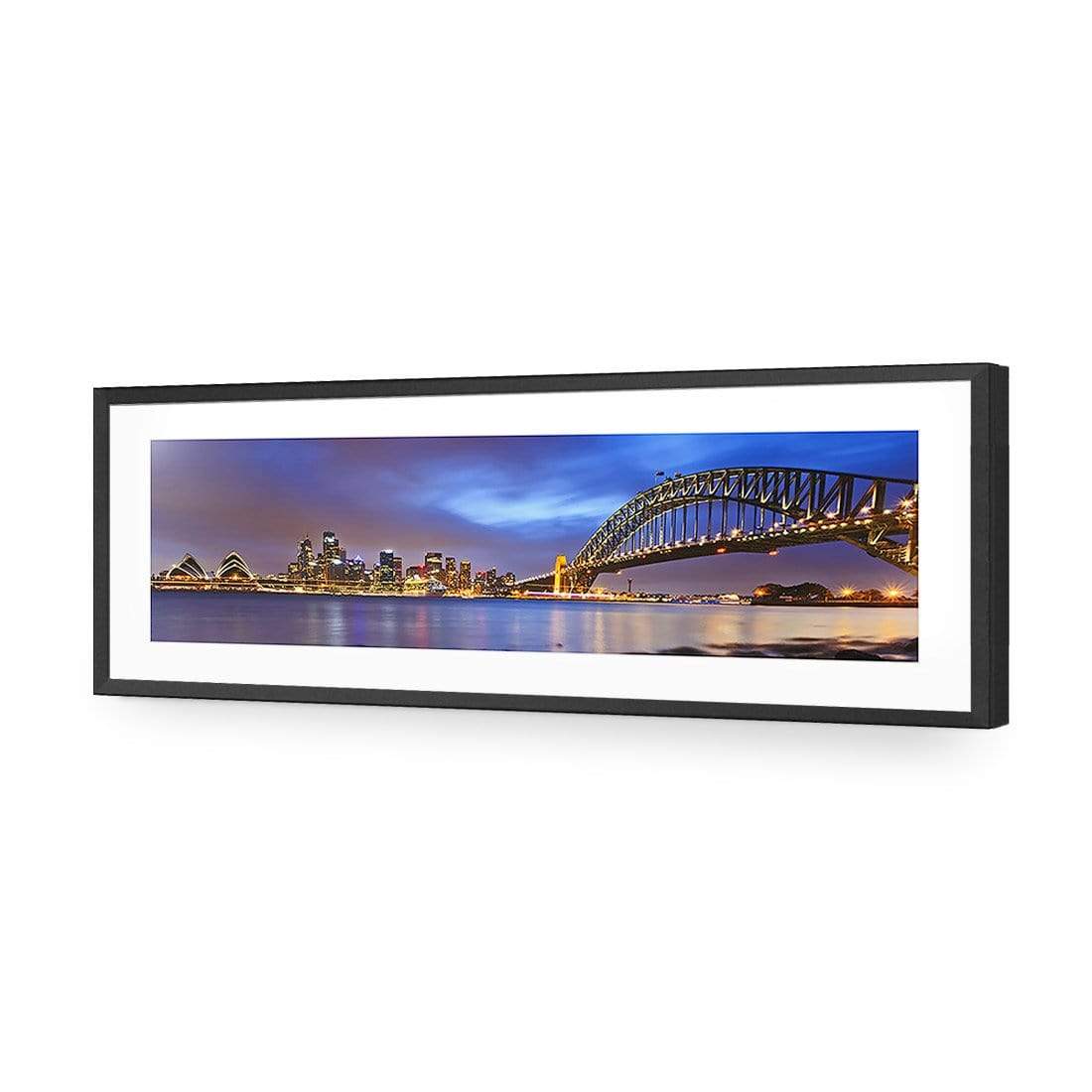 Sydney North Shore (long) - wallart-australia - Acrylic Glass With Border