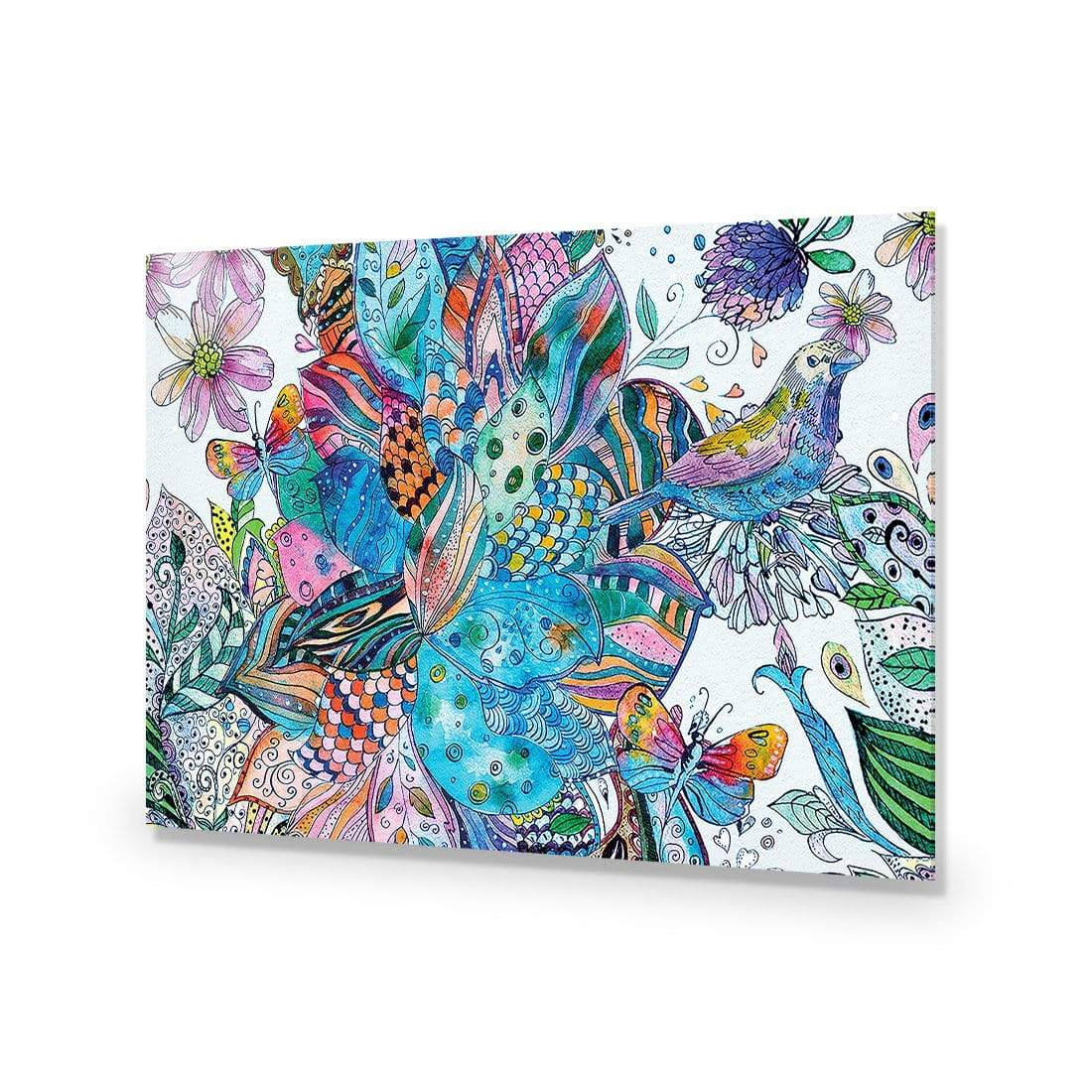Tapestry Smorgasboard, Blue - wallart-australia - Acrylic Glass No Border