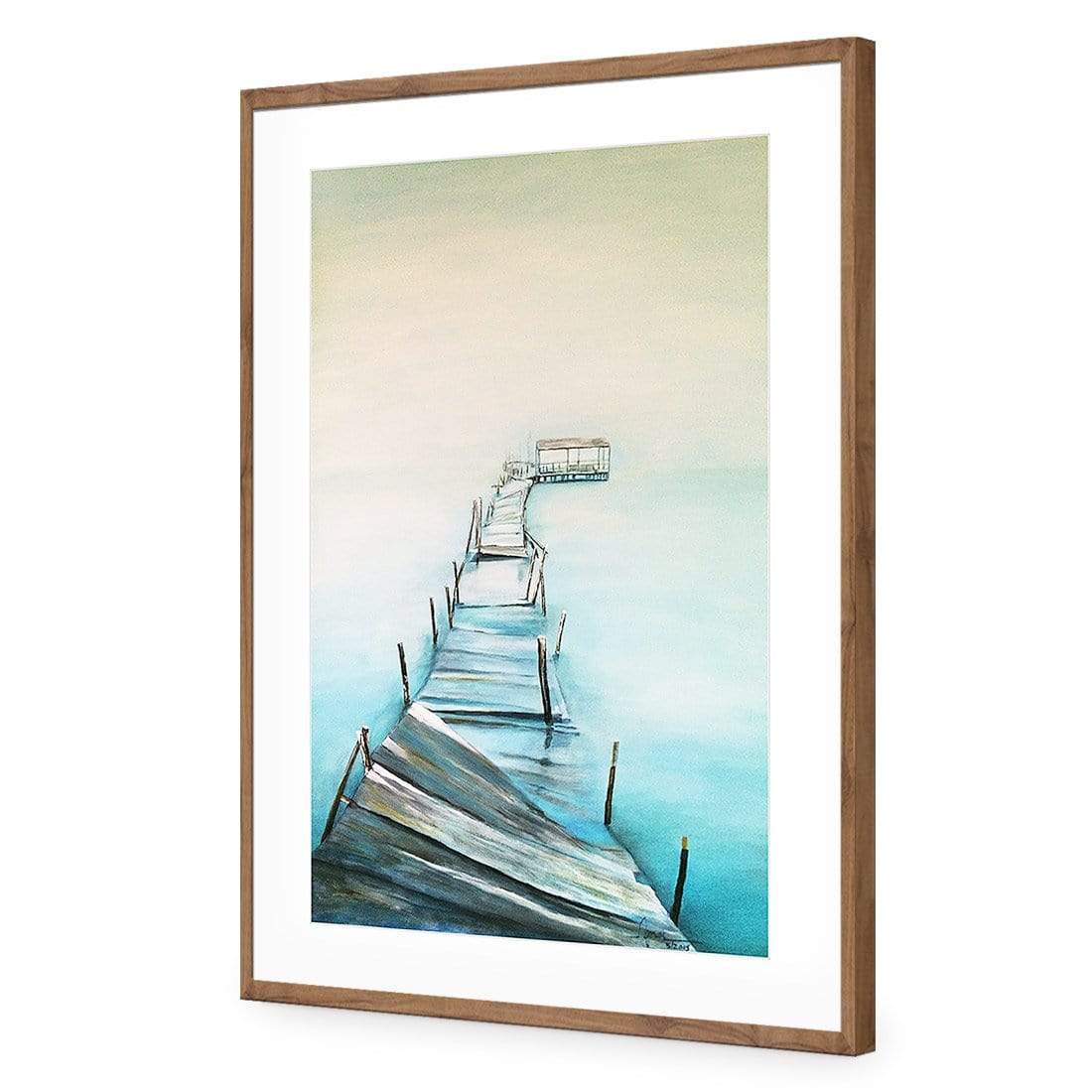 The Broken Pier - wallart-australia - Acrylic Glass With Border
