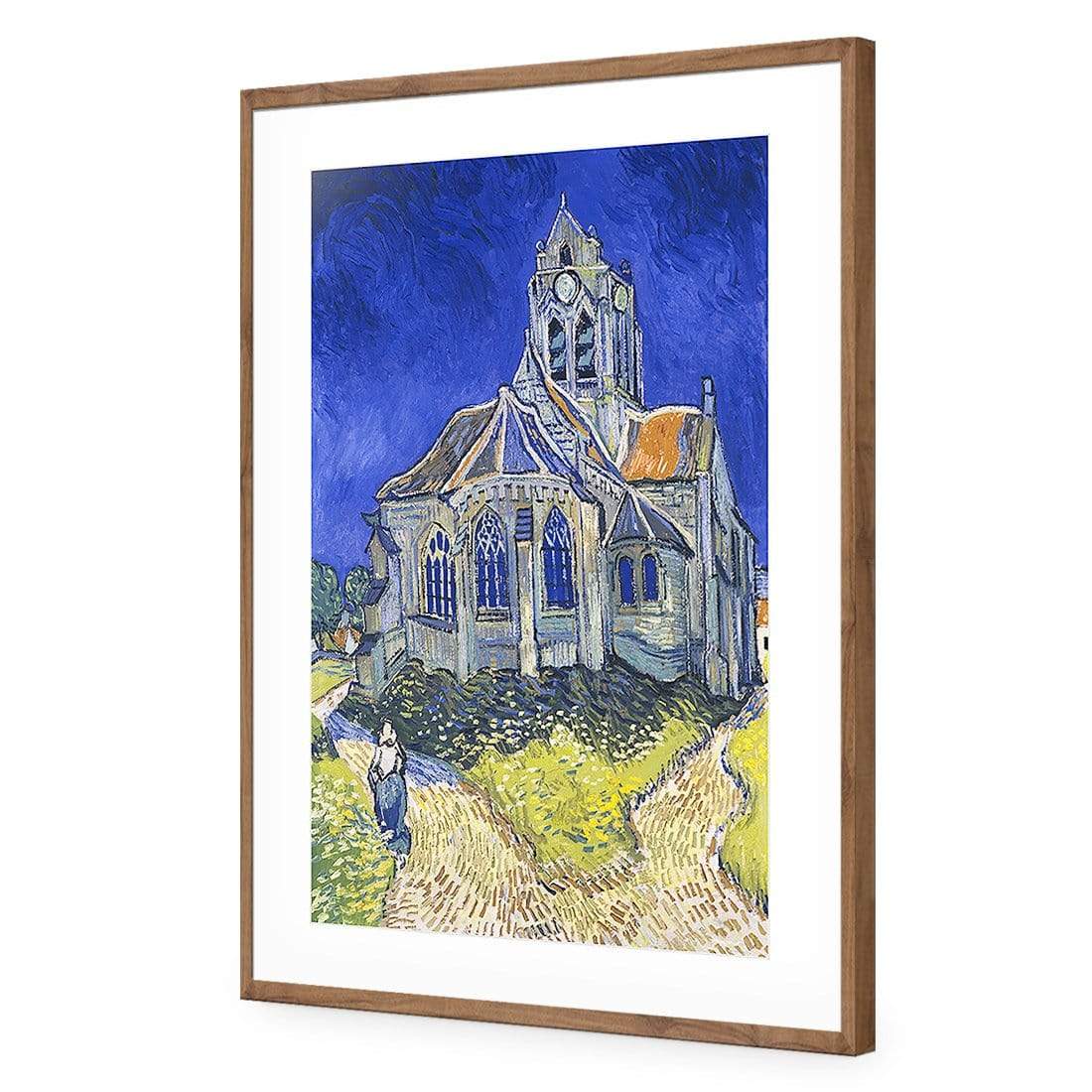 The Church at Auvers By Van Gogh - wallart-australia - Acrylic Glass With Border