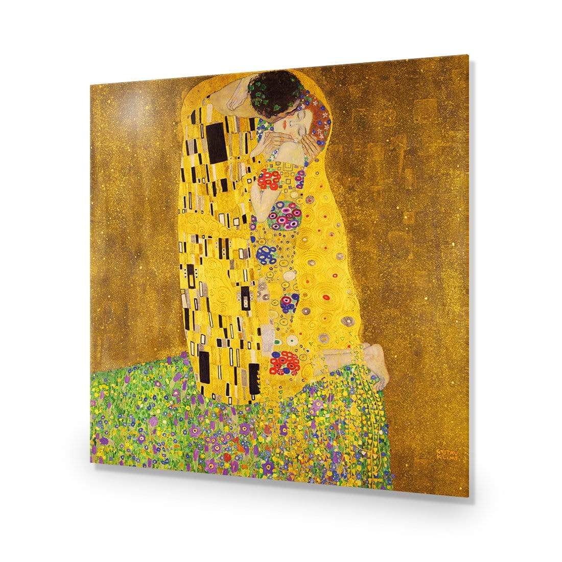 The Kiss By Gustav Klimt (square) - wallart-australia - Acrylic Glass No Border