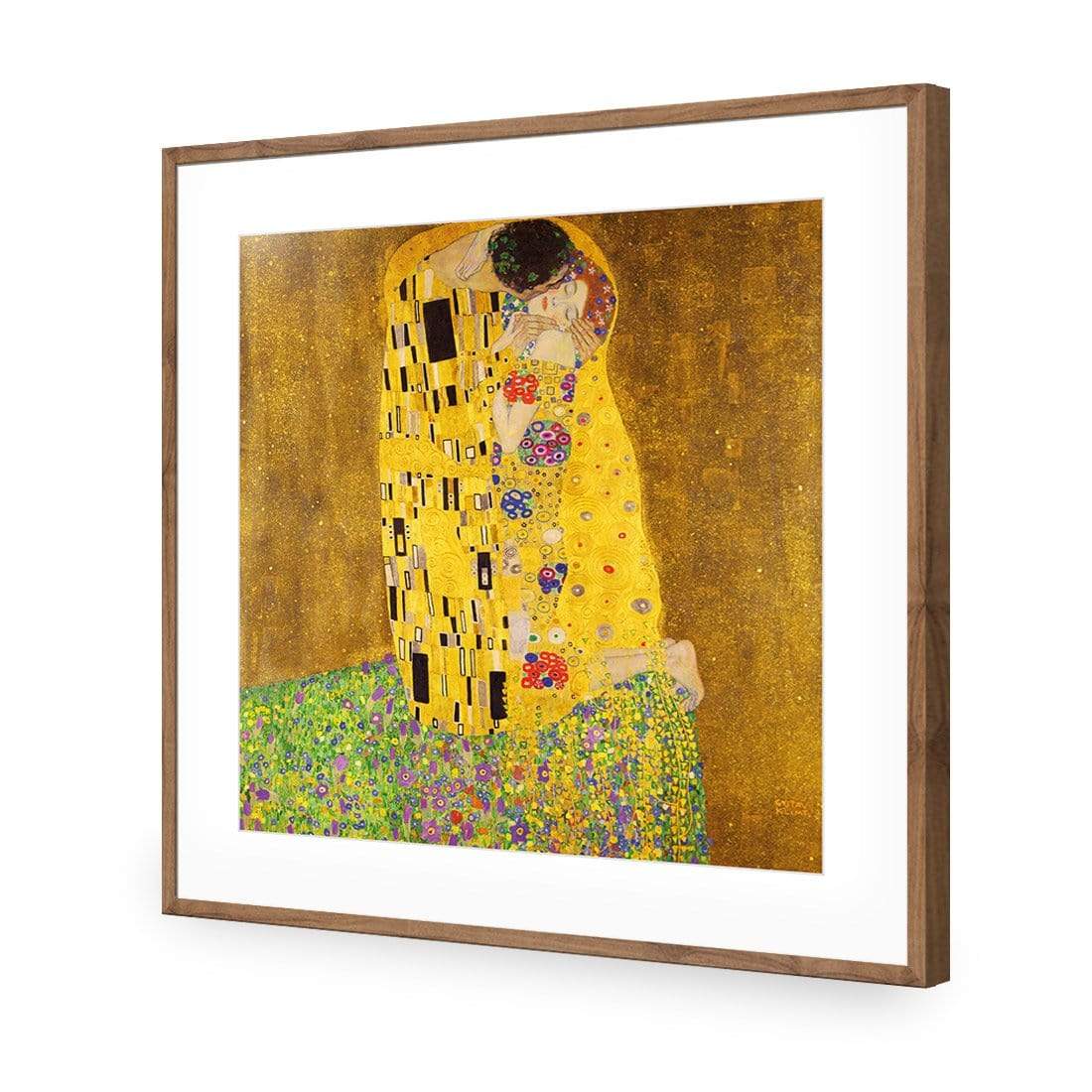 The Kiss By Gustav Klimt (square) - wallart-australia - Acrylic Glass With Border