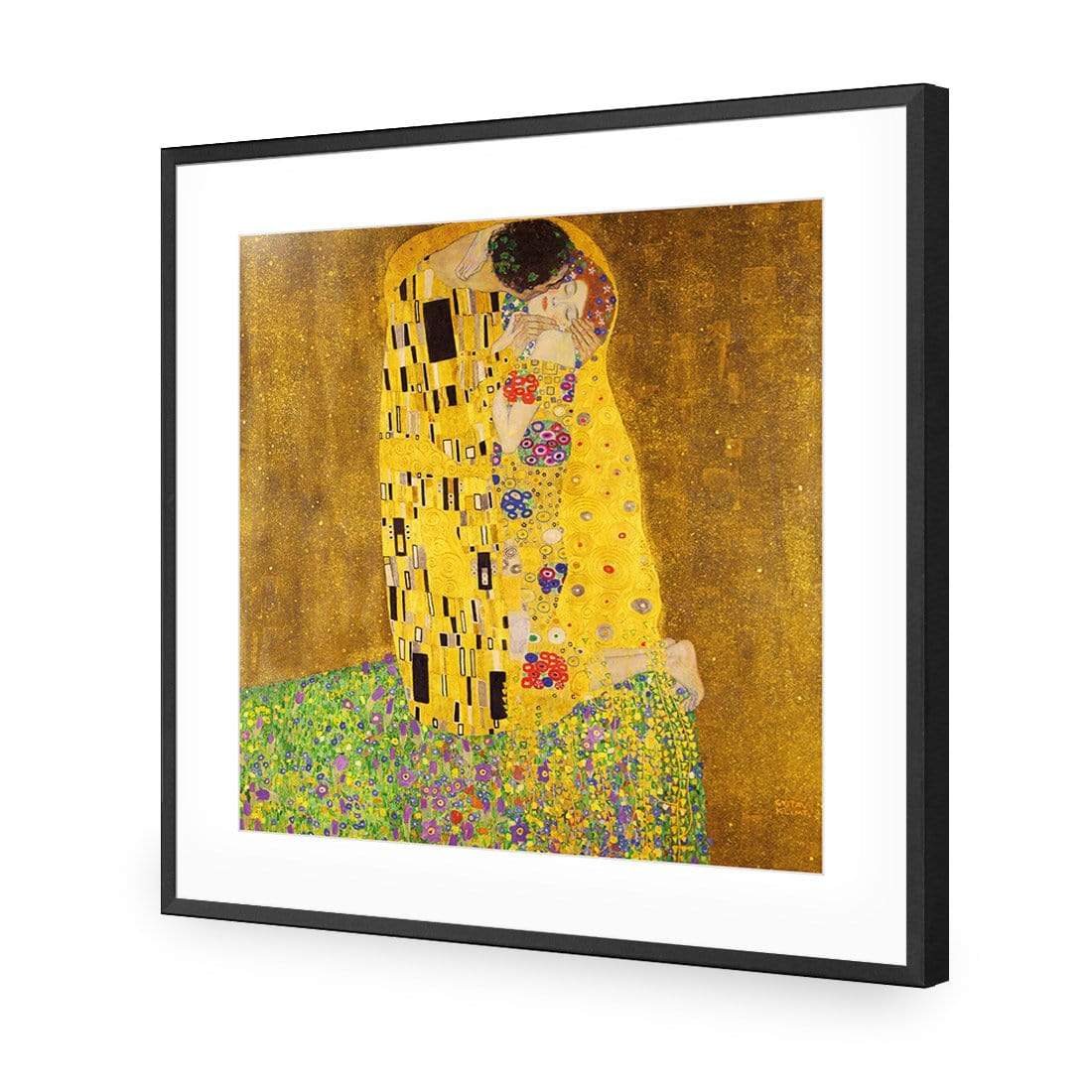 The Kiss By Gustav Klimt (square) - wallart-australia - Acrylic Glass With Border