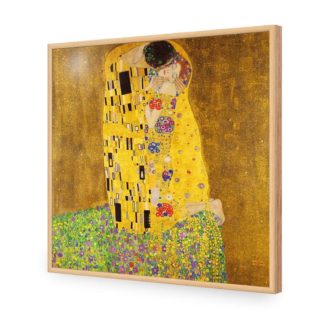 The Kiss By Gustav Klimt (square) - wallart-australia - Acrylic Glass No Border