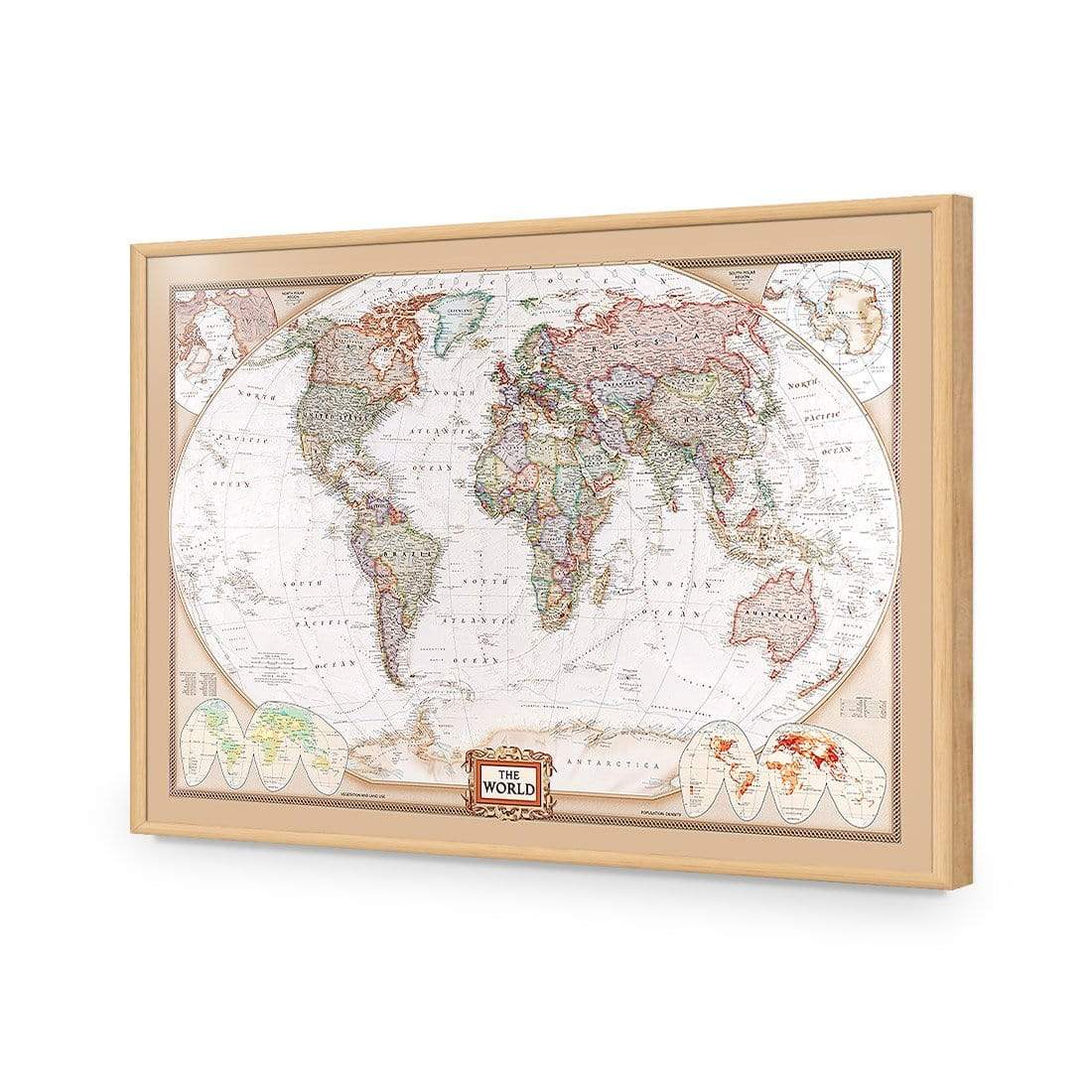 The World Map - wallart-australia - Acrylic Glass No Border