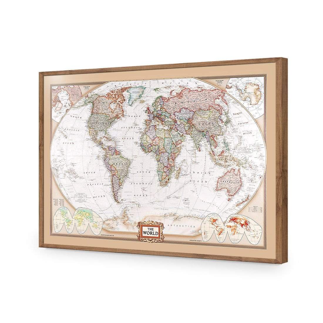 The World Map - wallart-australia - Acrylic Glass No Border