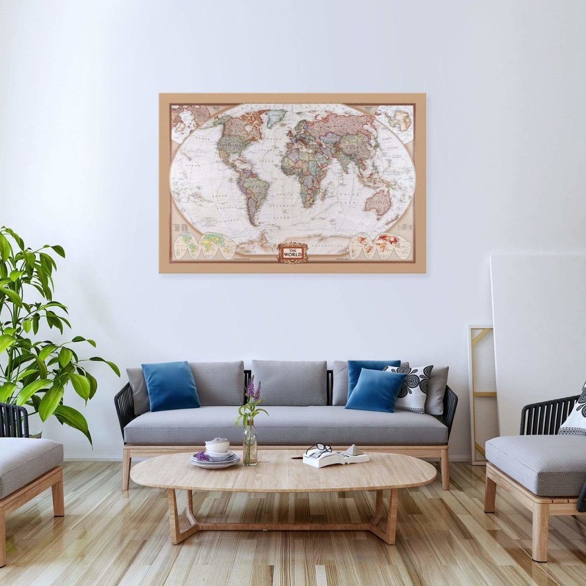 The World Map Wall Art Canvas Print – Wall Art Australia