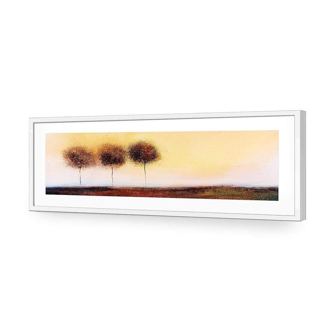 Three Cotton Trees Landscape, Original (long) - wallart-australia - Acrylic Glass With Border