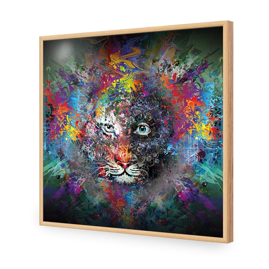 Tiger Magic (Square) - wallart-australia - Acrylic Glass No Border