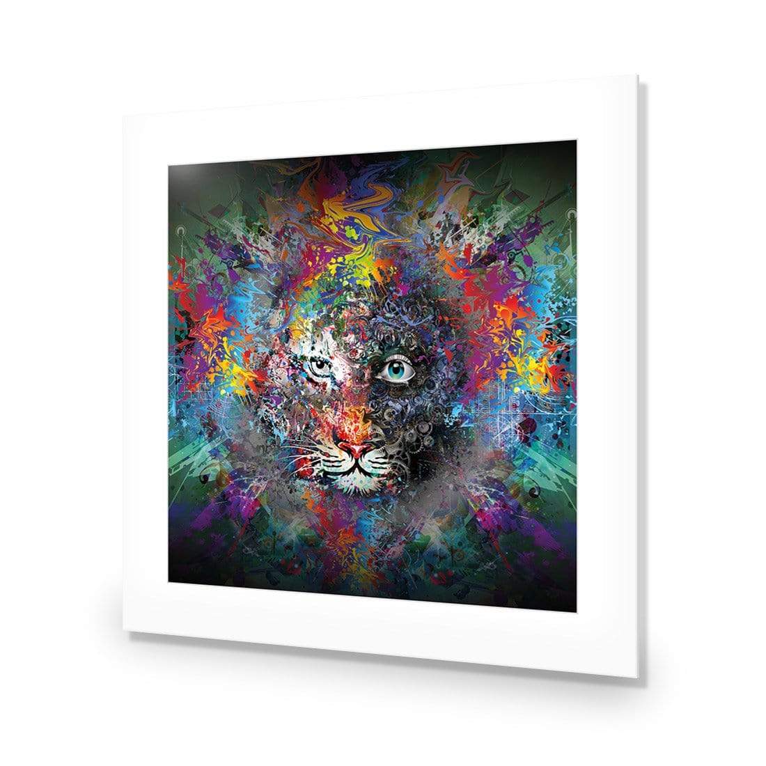 Tiger Magic (Square) - wallart-australia - Acrylic Glass With Border