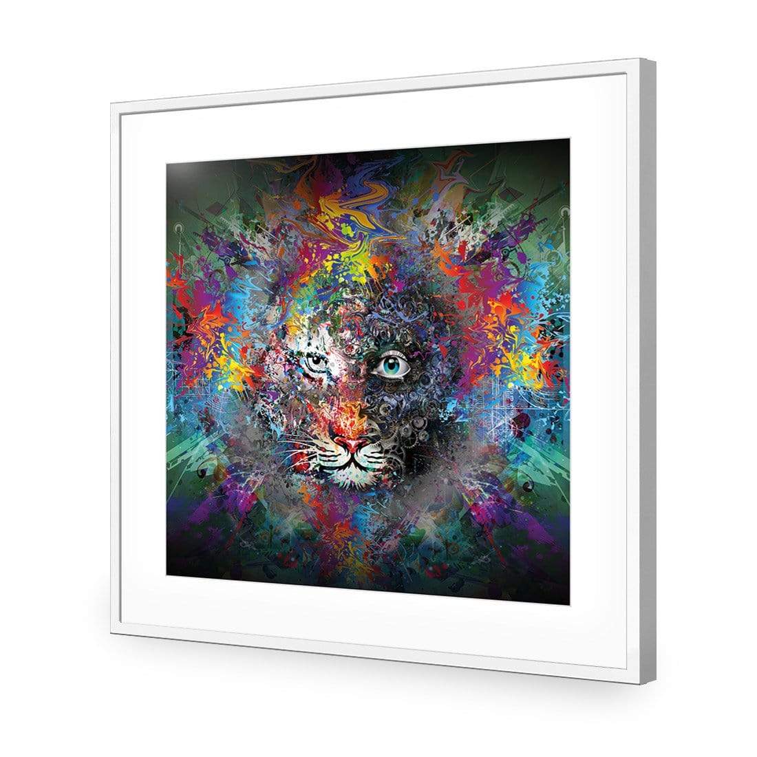 Tiger Magic (Square) - wallart-australia - Acrylic Glass With Border