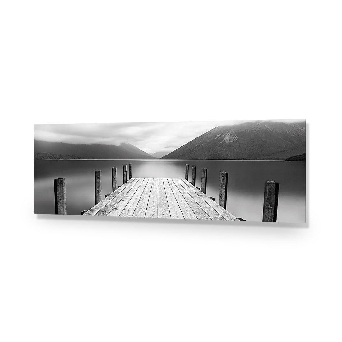 Tranquil Jetty, Black and White (long) - wallart-australia - Acrylic Glass No Border