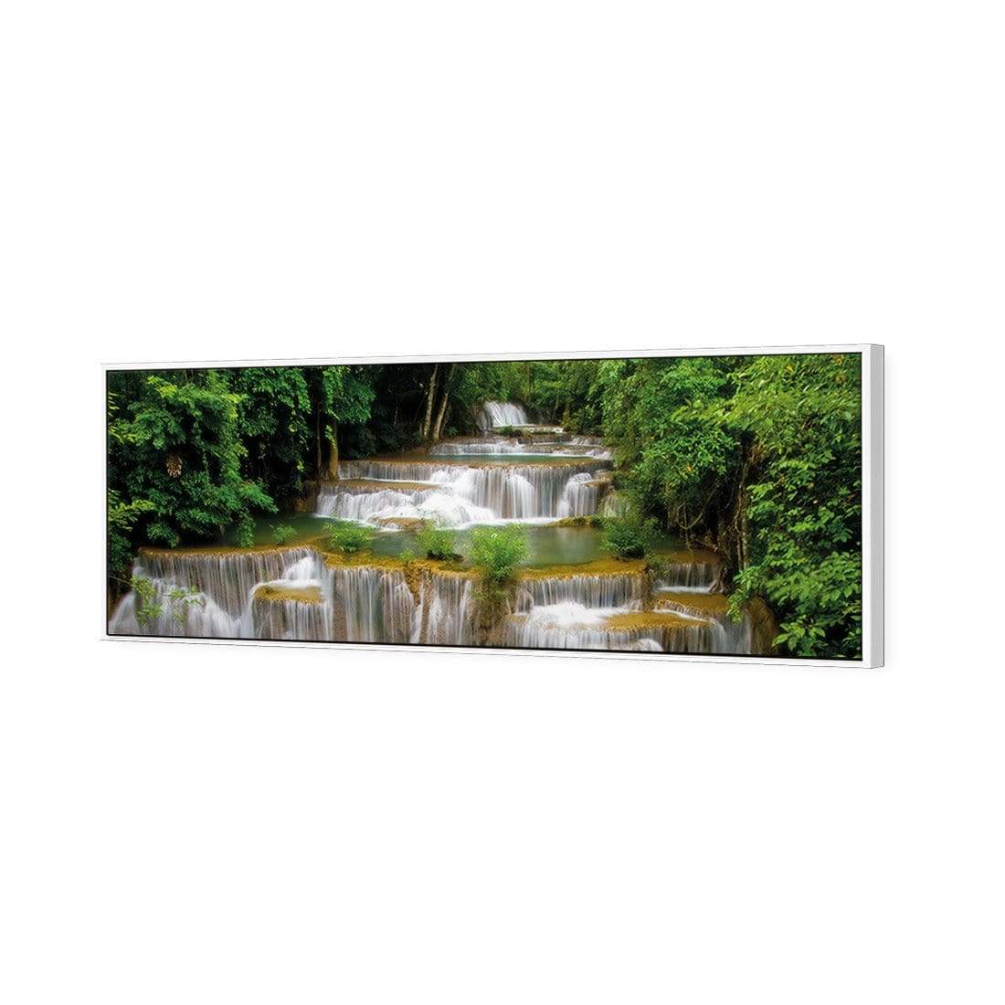 Tropical Waterfall - Horizontal, Original (Long) - wallart-australia - Canvas
