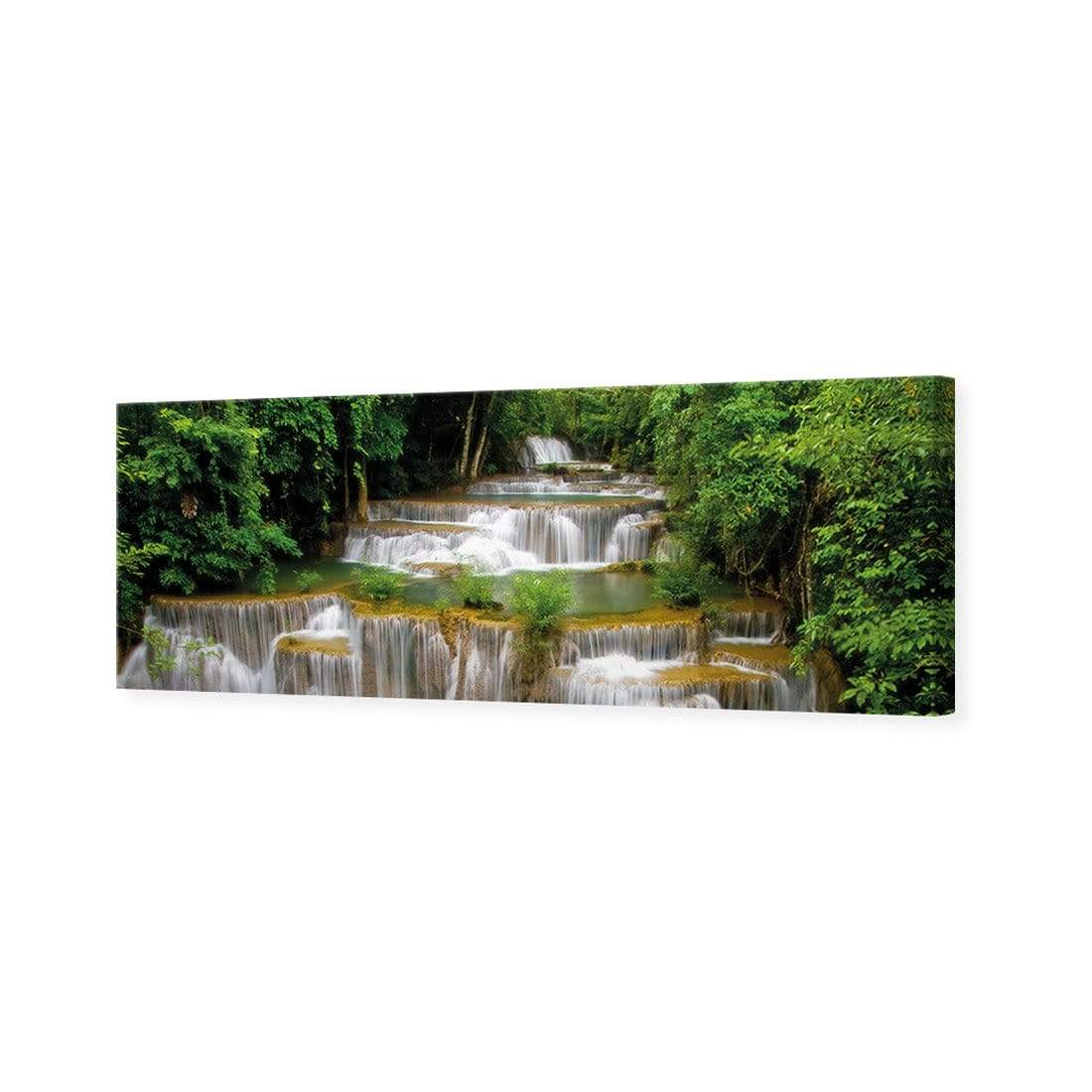 Tropical Waterfall - Horizontal, Original (Long) - wallart-australia - Canvas