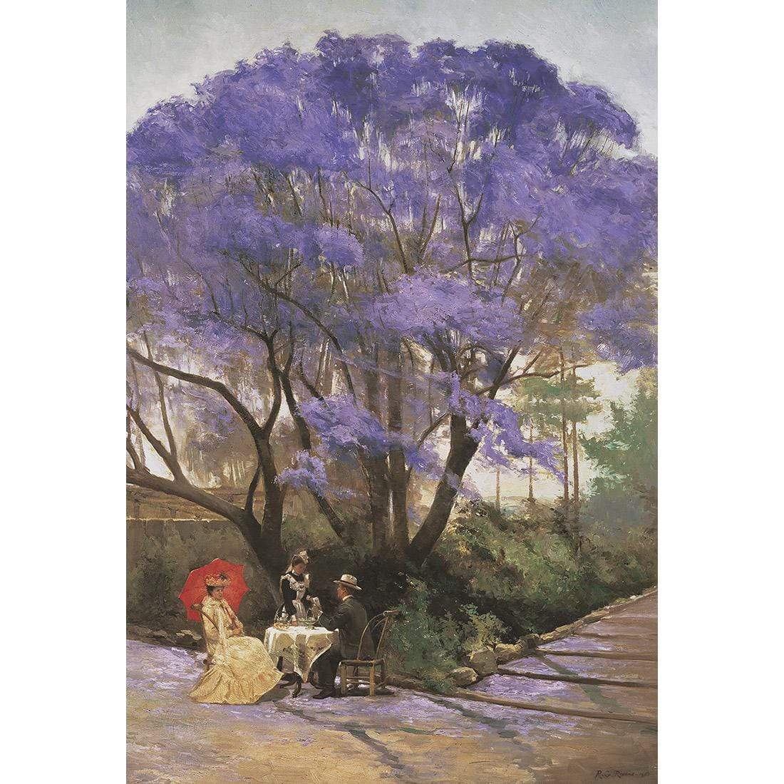 Under the Jacaranda - Godfrey Rivers 1903 - wallart-australia - Canvas