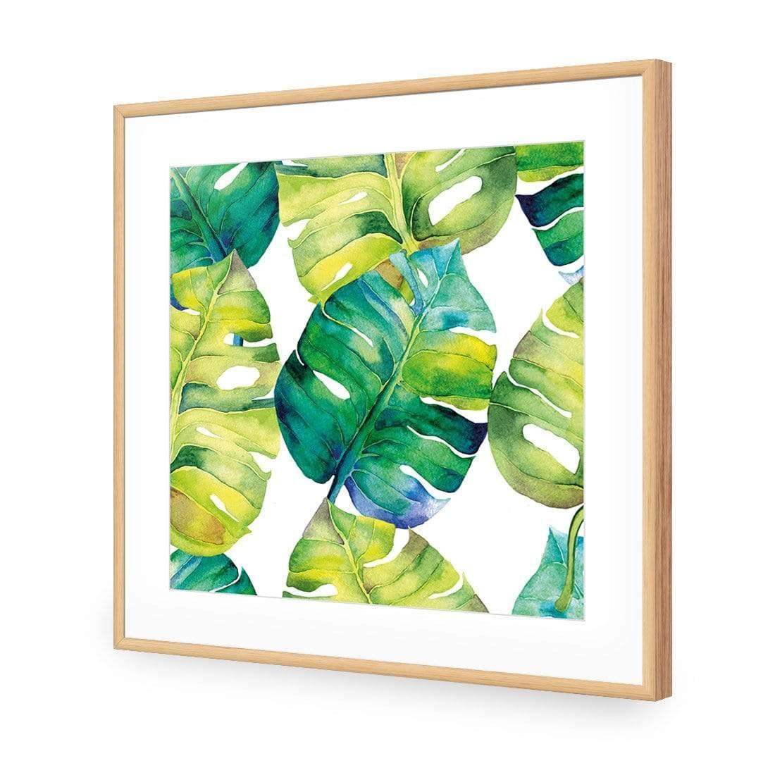 Verdant Leaves (square) - wallart-australia - Acrylic Glass With Border