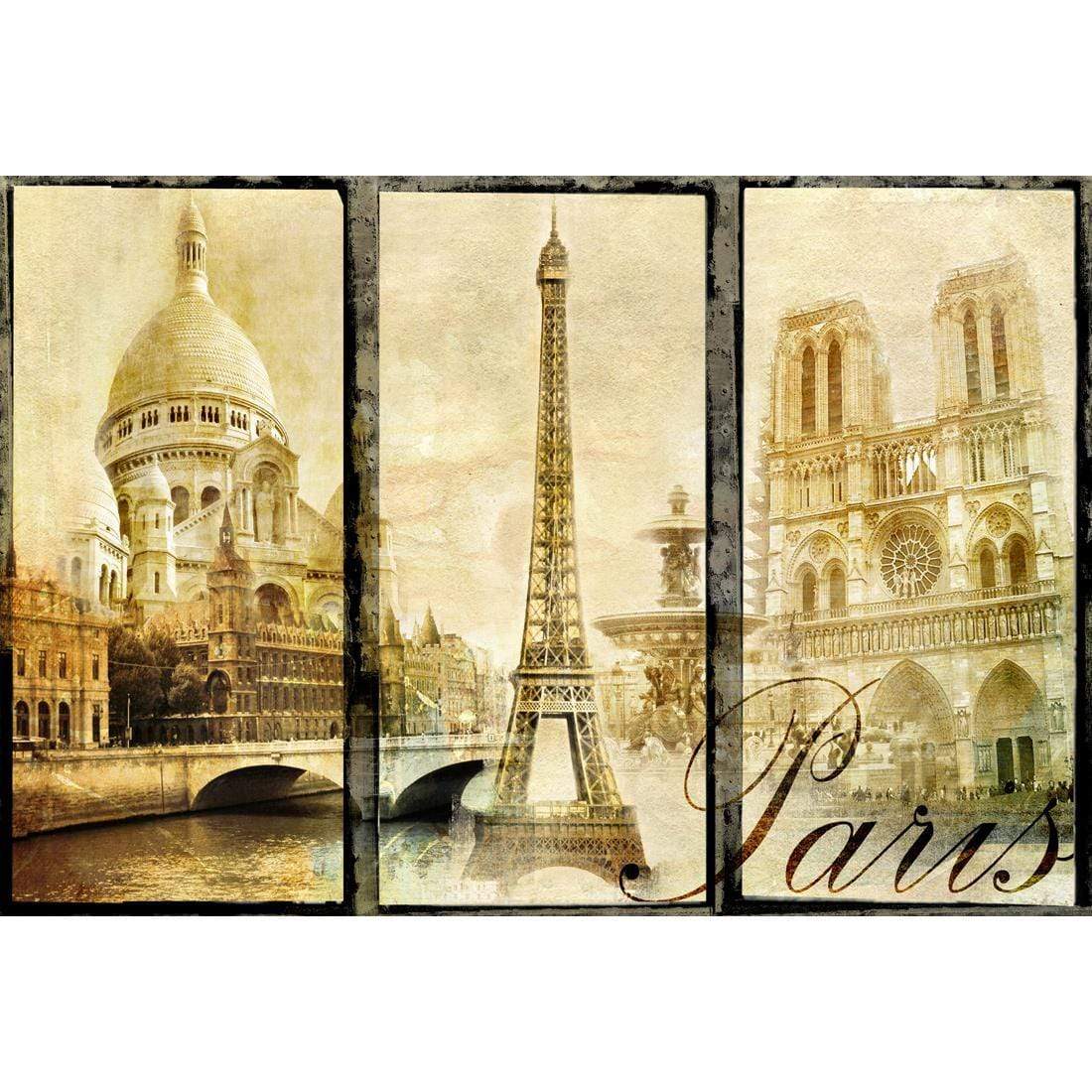Vintage Paris Montage, Original - wallart-australia - Canvas