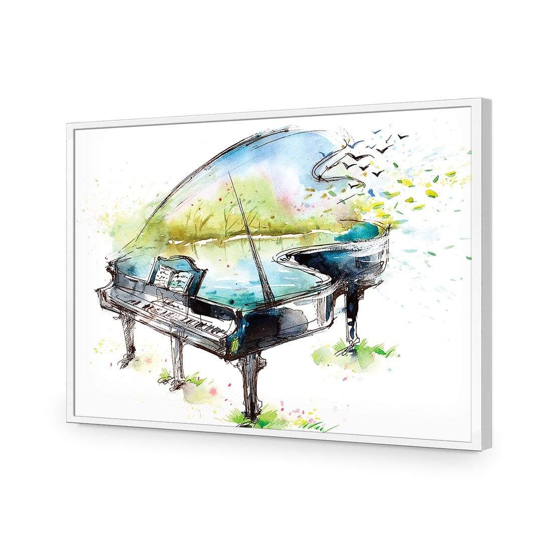 Watercolour Piano - wallart-australia - Acrylic Glass No Border