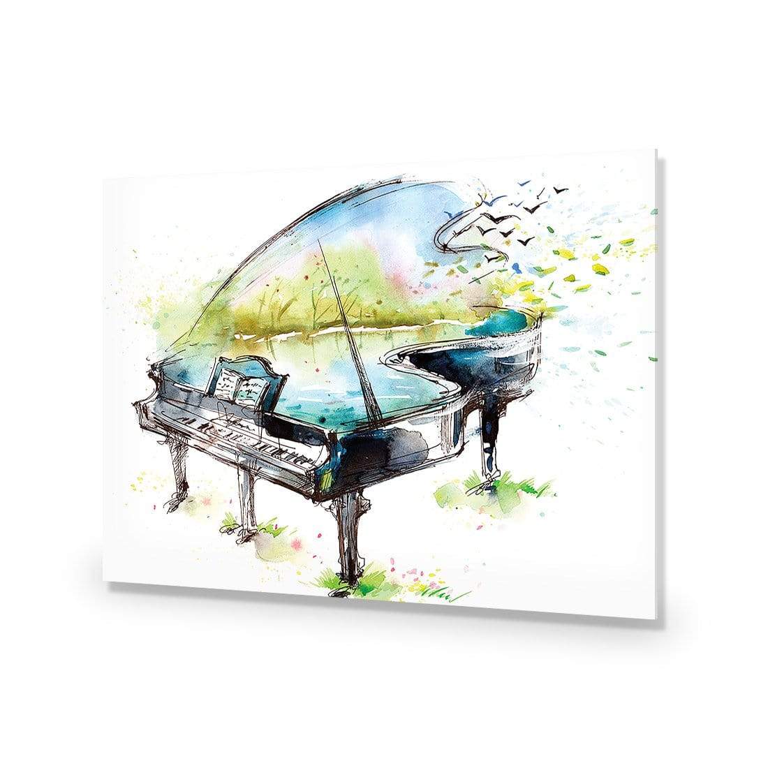 Watercolour Piano - wallart-australia - Acrylic Glass No Border