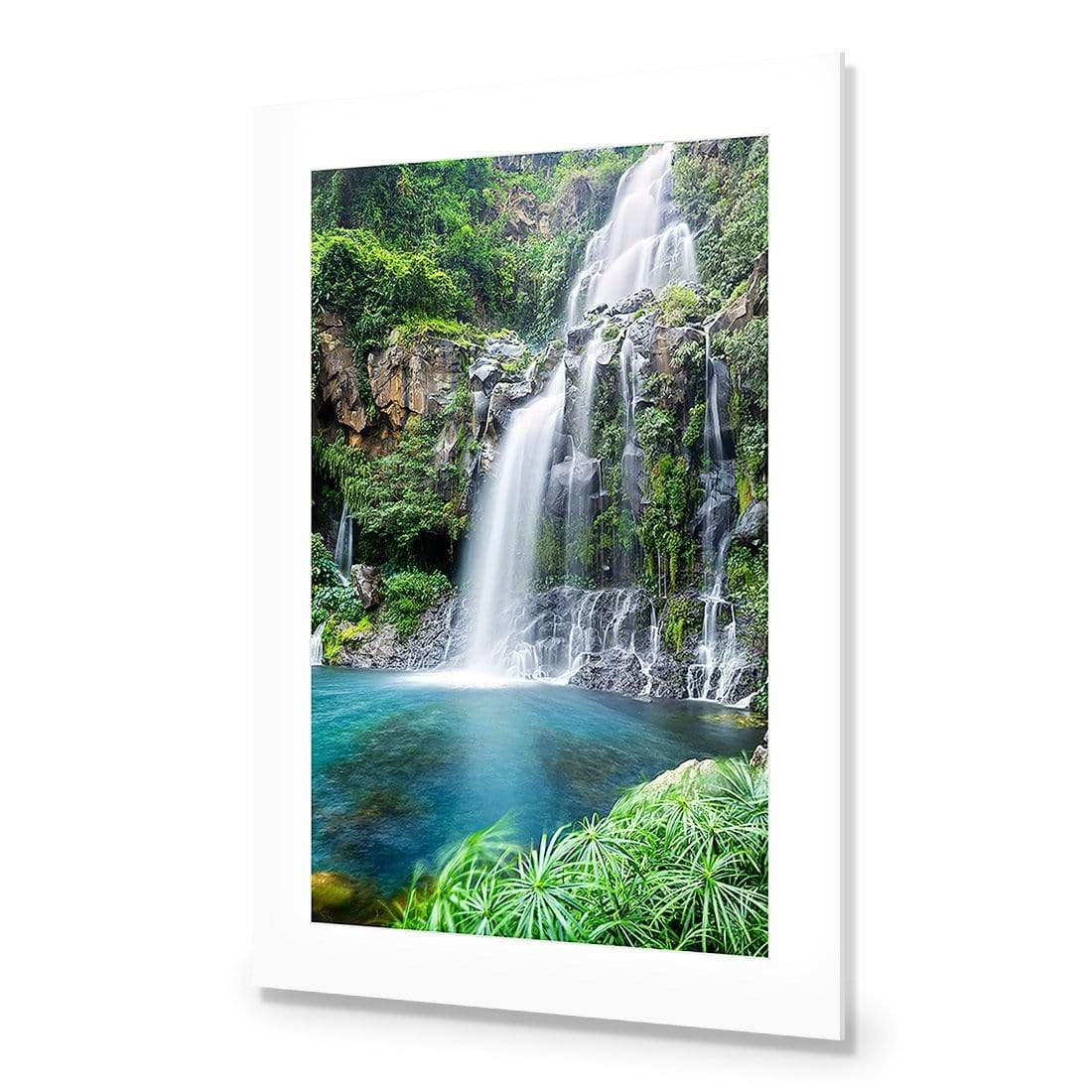 Waterfall Heaven - wallart-australia - Acrylic Glass With Border