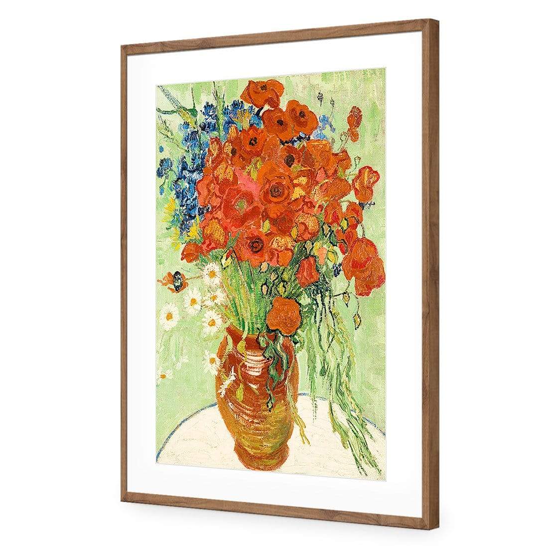 Wildflowers By Van Gogh - wallart-australia - Acrylic Glass With Border