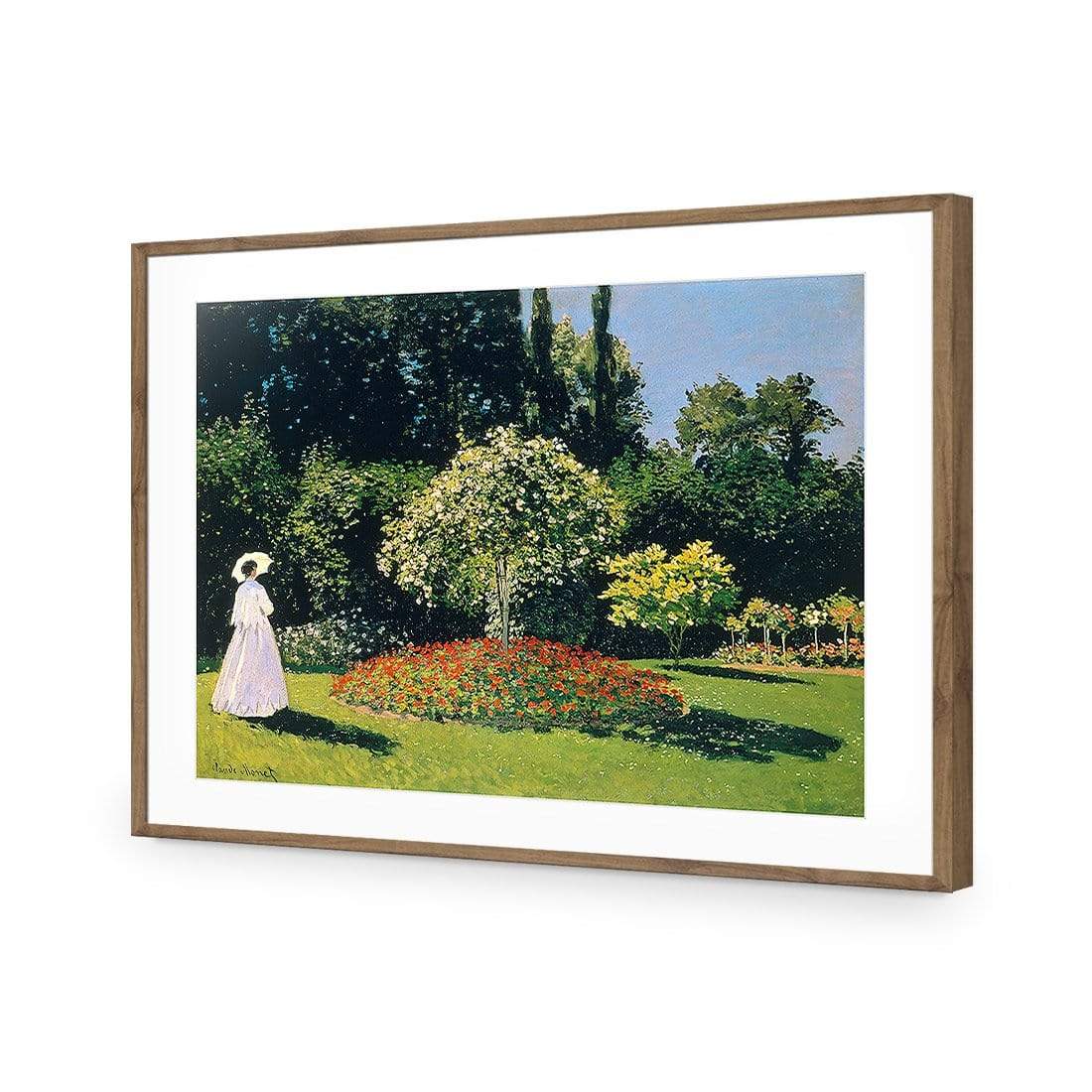 Woman in a Garden By Monet - wallart-australia - Acrylic Glass With Border