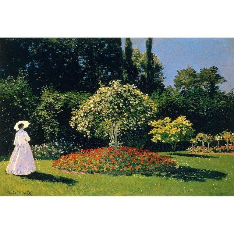 Woman in a Garden By Monet - wallart-australia - Canvas