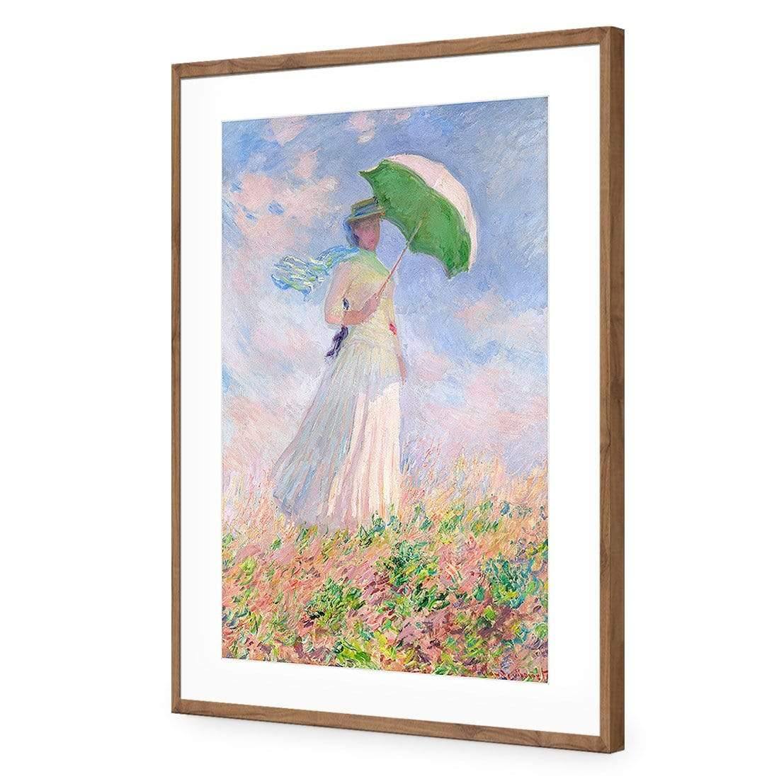 Woman With a Parasol By Monet - wallart-australia - Acrylic Glass With Border